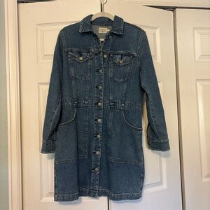 Faherty Blue Denim Dress